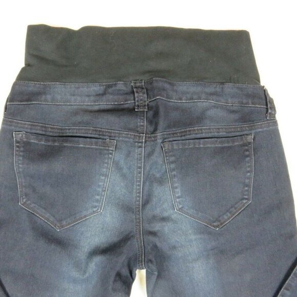 Thyme Maternity Jeans Stretch Cotton Blend Stretch Panel Pull-On Women's Size M - Picture 8 of 9